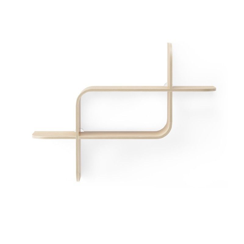 Estante de madera de caucho en natural, 62 x 15 x 47 cm | Montage