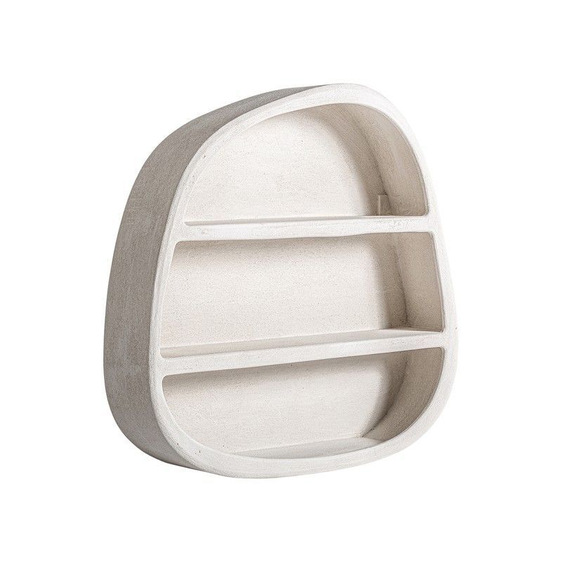 Estantería de madera de mango en blanco roto, 100 x 22 x 100 cm | Arnsberg