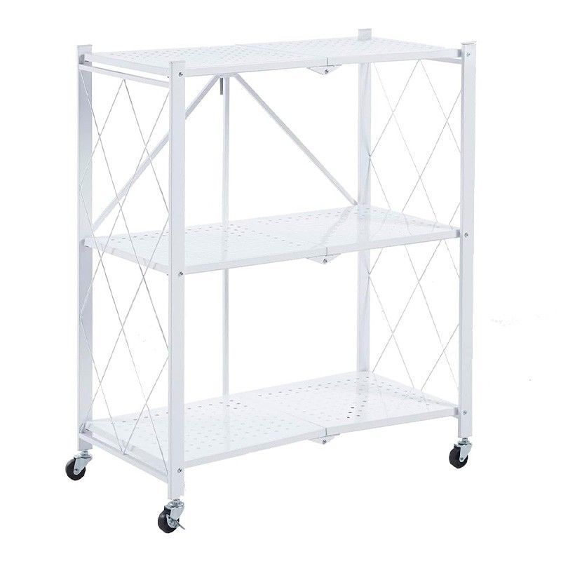 Estantería plegable de acero blanca, 71,5 x 36 x 84 cm | Kim