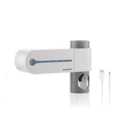 Esterilizador Uv De Cepillos Dentales Con Soporte Y Dispensador  De Dentífrico