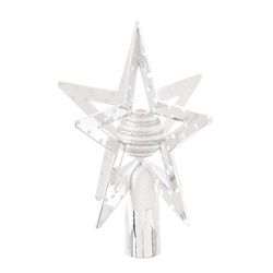 Estrella Arbol Navidad Blanca / Dorada