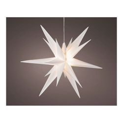 Estrella Blanca Iluminada Ø40x40cm 6 Leds