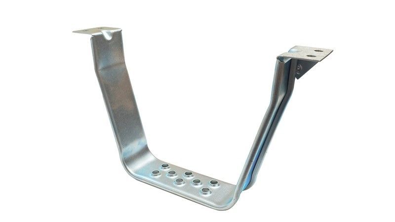 Estribo cincado fijo 255 para atornillar bajo piso
