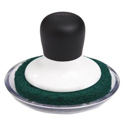 Estropajo con mango y bandeja oxo