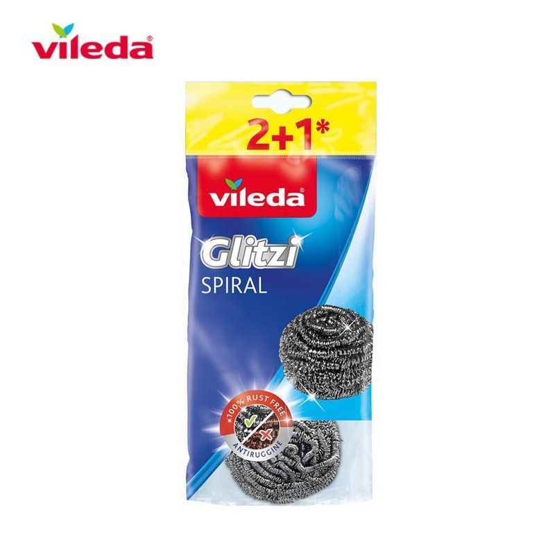 Estropajo inox spirale 2+1 160561 vileda