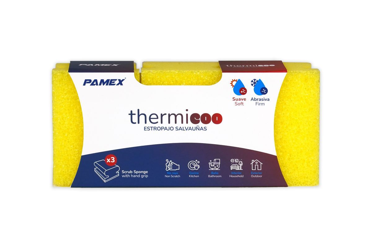 Estropajo Salvauñas Abrasivo Thermico 3u