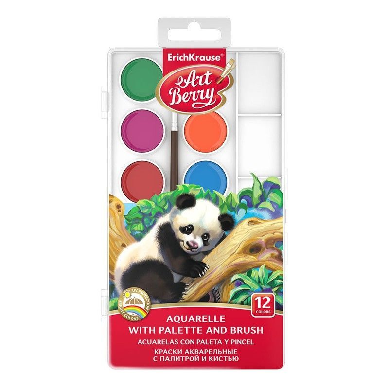 Estuche 12 acuarelas artberry