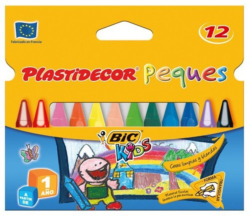 Estuche 12 pinturas cera plastidecor peques