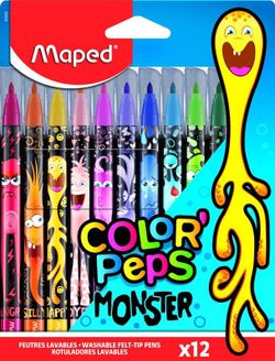 Estuche 12 rotuladores color' peps monster