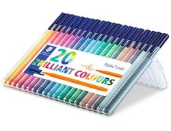 Estuche 20 rotuladores triplus color 323 colores surtidos Staedtler