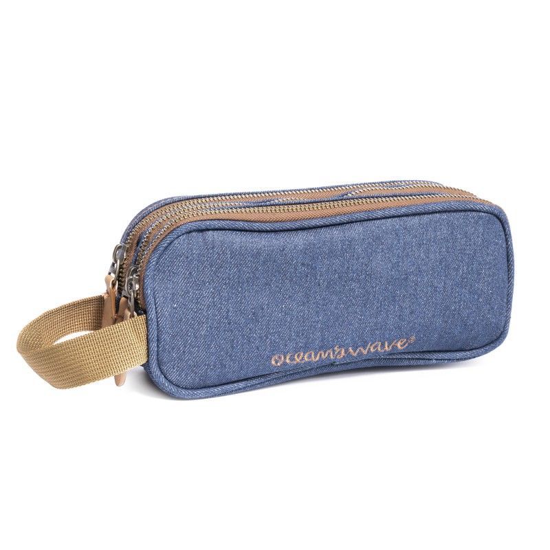 Estuche 3 Cremalleras Jean Navy