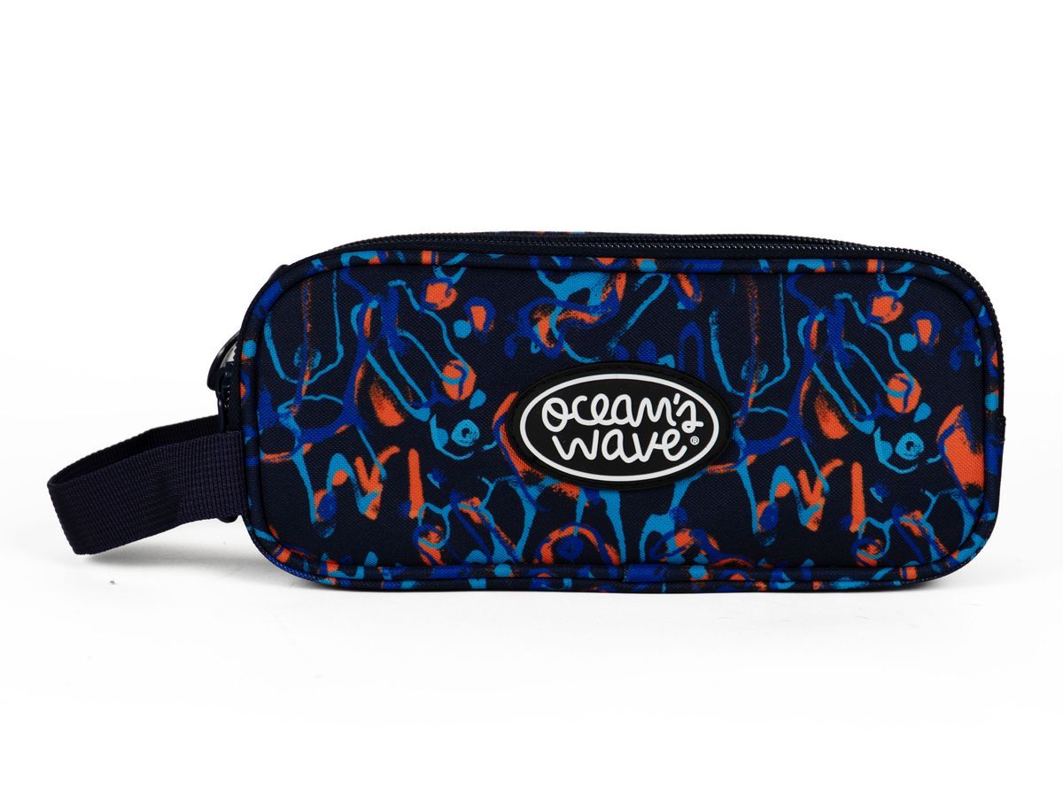 Estuche 3 Cremalleras Orange Liquid