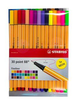 Estuche 30 rotuladores stabilo point 88
