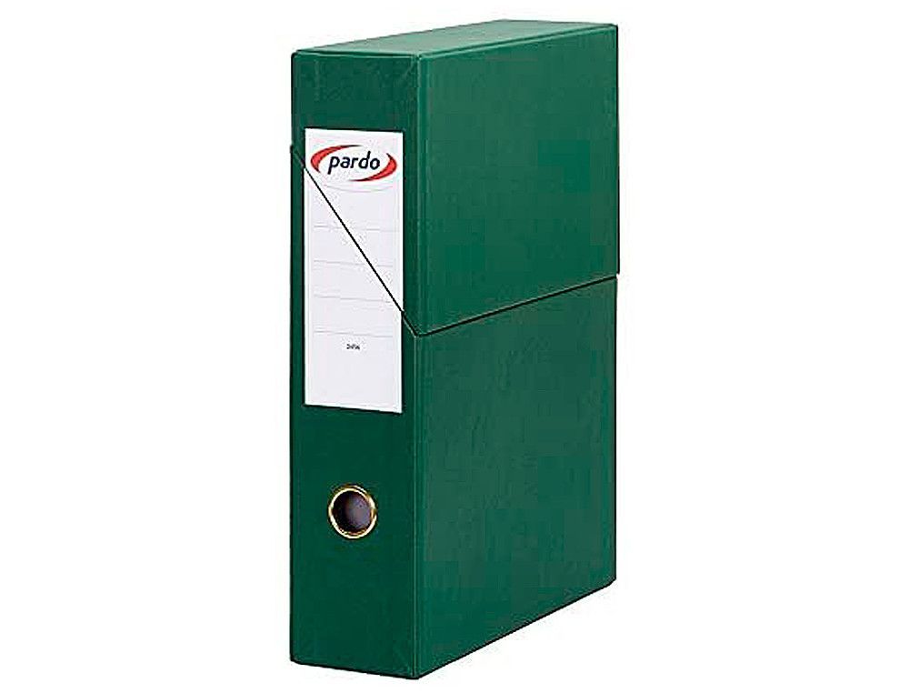 Estuche archivador vertical Pardo Lomo 80 Verde