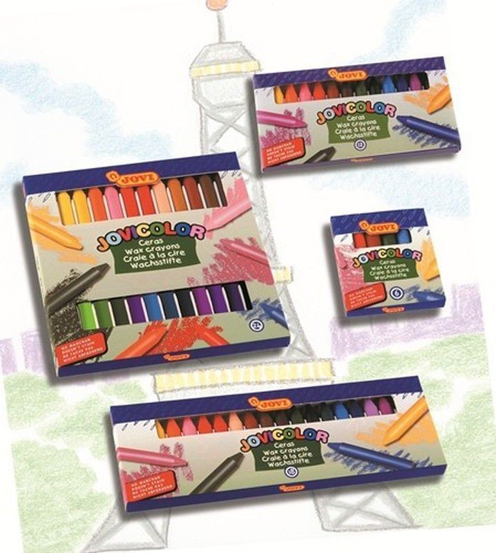 Estuche ceras jovicolor colores surtidos