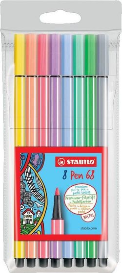 Estuche con 8 pen 68