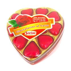 Estuche Corazon Rojo 60 gramos de Sorini