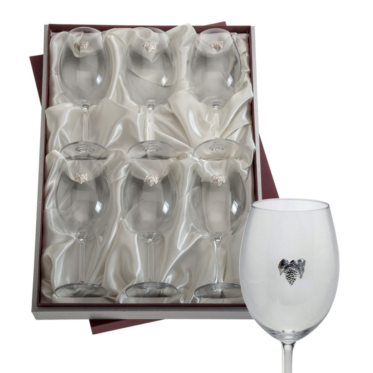 Estuche Cristal 27 cm GA4207 (2) Copas Vino 893 ml