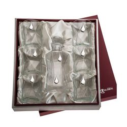 Estuche Cristal GA4246 Botella De Whisky + (6) Vasos