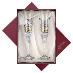 Estuche Cristal GA4260 (2) Copas Decorados A Mano