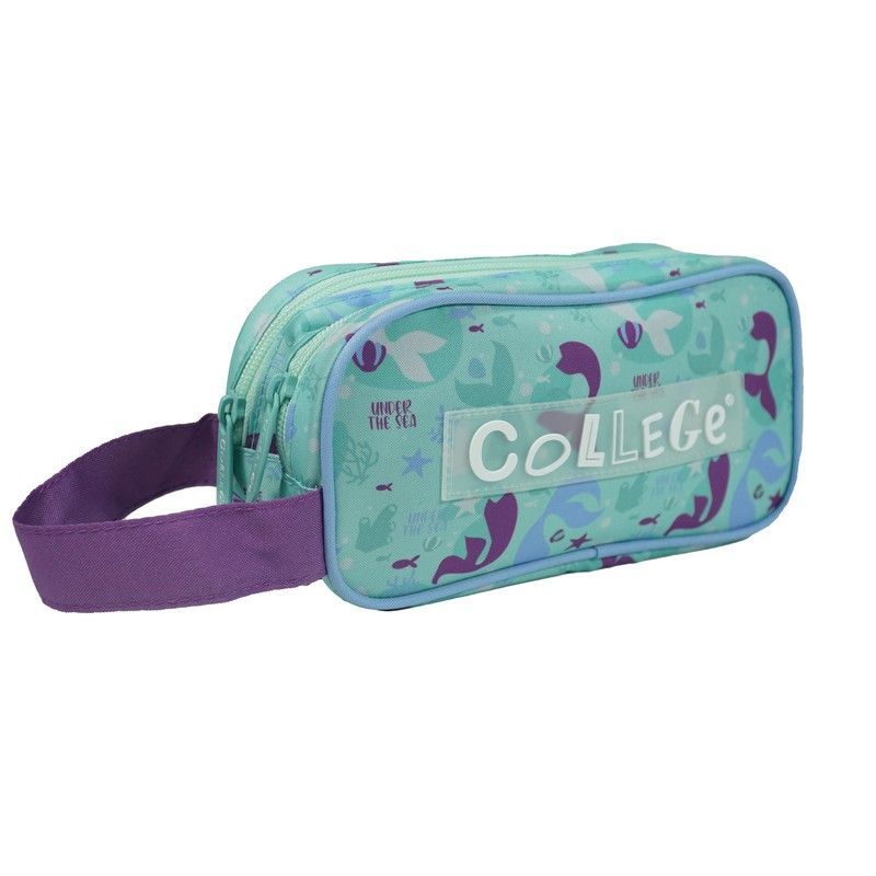 Estuche de 2 cremalleras SIRENAS