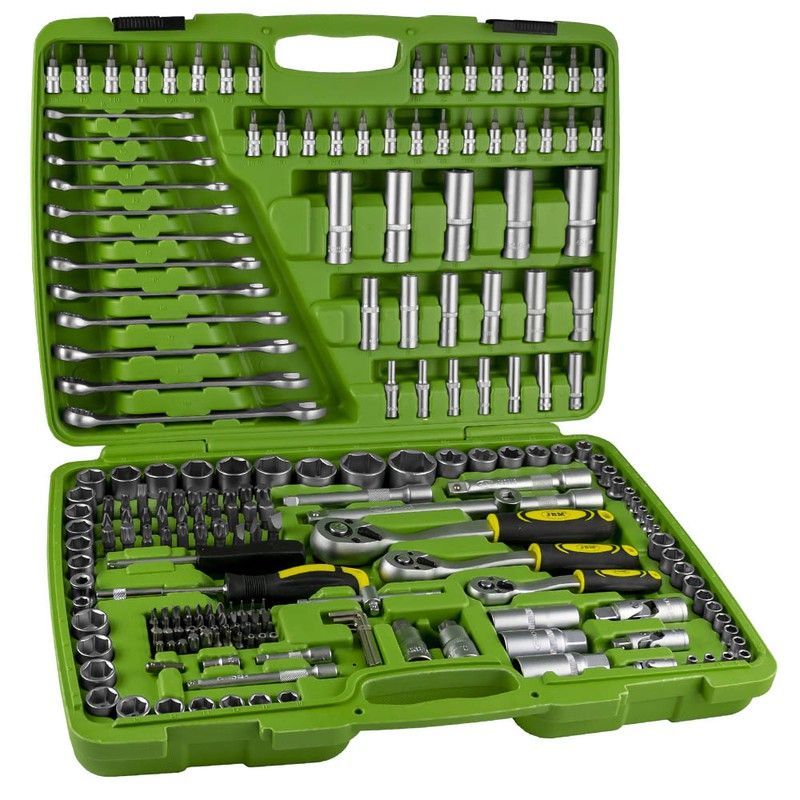 Estuche De Herramientas De 216 Piezas / Con Vasos Hexagonales