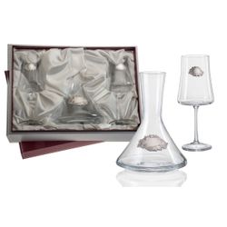 Estuche Decantador Cristal Bohemia GA3128 (2) Copas + Jarrón