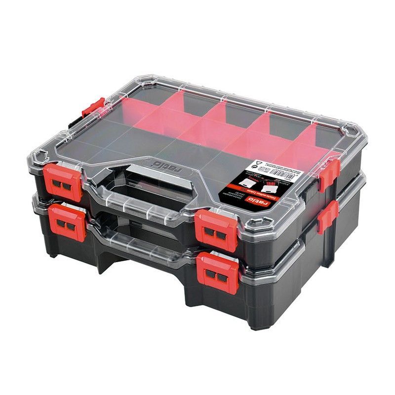 Estuche multiuso 2 piezas RATIO 7620 Juego de 2 estuches apilables. Referencia 7620H1