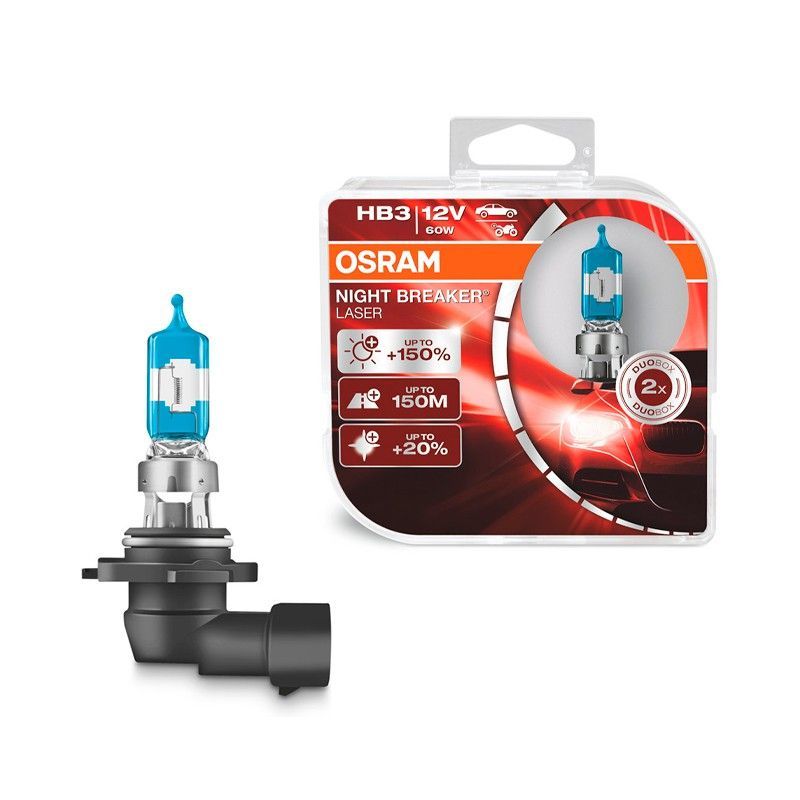 Estuche OSRAM NIGHT BREAKER LASER 150% + luz