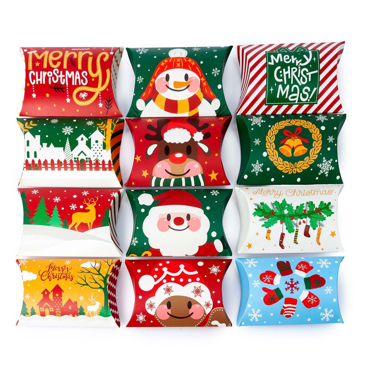 Estuche petaca navideño 12x7,5cm. surtido min.12