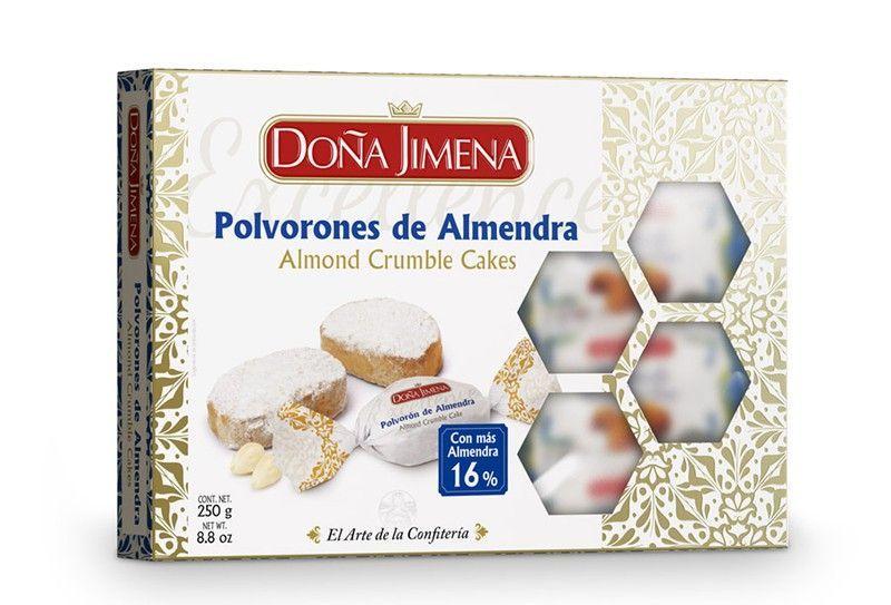 Estuche polvorón de Almendra Doña Jimena 250 grs Especial Navidad