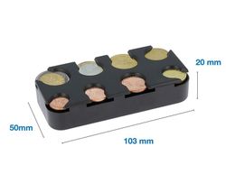 Estuche portamonedas plastico para taxistas