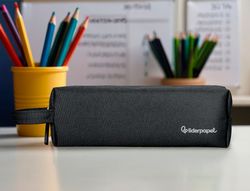 Estuche portatodo liderpapel classic rectangular con asa 210x70mm negro