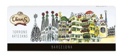 Estuche Regalo Turrón Vicens Barcelona Monuments Surtido 7 x 35 gramos Duro-blando-guirlache 245g