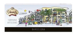 Estuche Regalo Turrón Vicens Barcelona Paseo Gracia Surtido 7 x 35 gramos Duro-blando-guirlache 245g