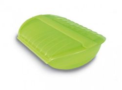 Estuche vapor lekue con bandeja 3-4 pers verde