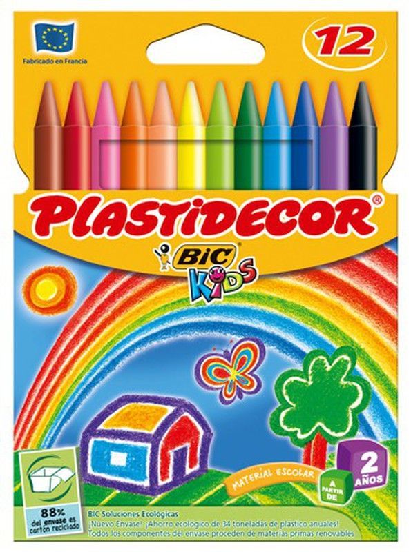 Estuches pinturas cera plastidecor surtido