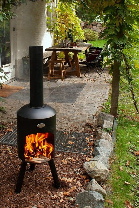 Estufa - chimenea BonBini para exterior de la marca BonFeu
