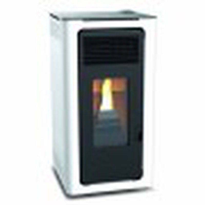 Estufa pellet blanca AUDAX 8 KW de LASIAN