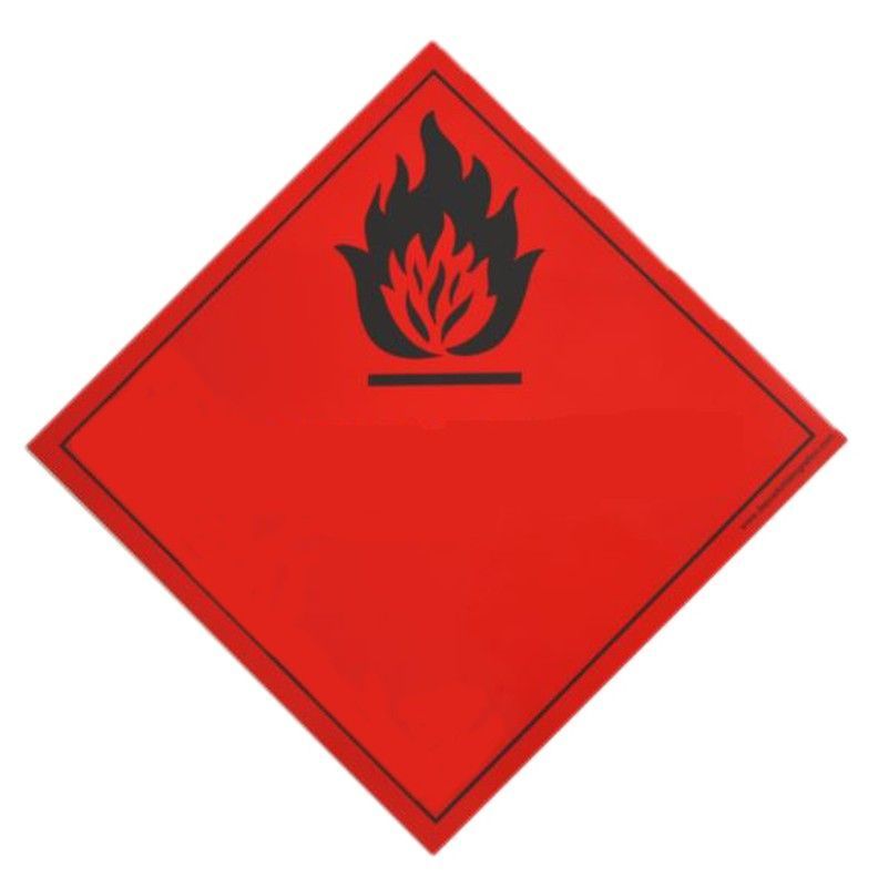 Etiqueta de peligro adhesiva clase