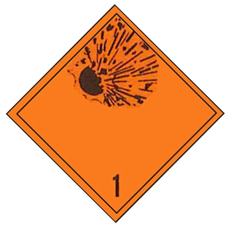 Etiqueta de peligro aluminio clase