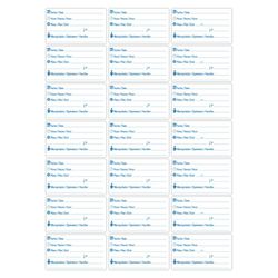 Etiquetas barquillas  100 hojas de 21 etiquetas