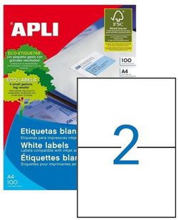 Etiquetas ordenador 210 mm x 148 mm 100 hojas