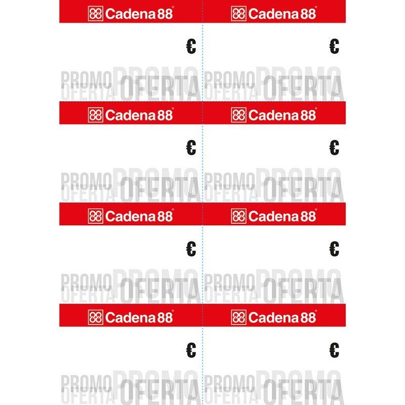 Etiquetas preimpresas papel color Etiqueteros Promo-Of C88 100X70 100 Hoja