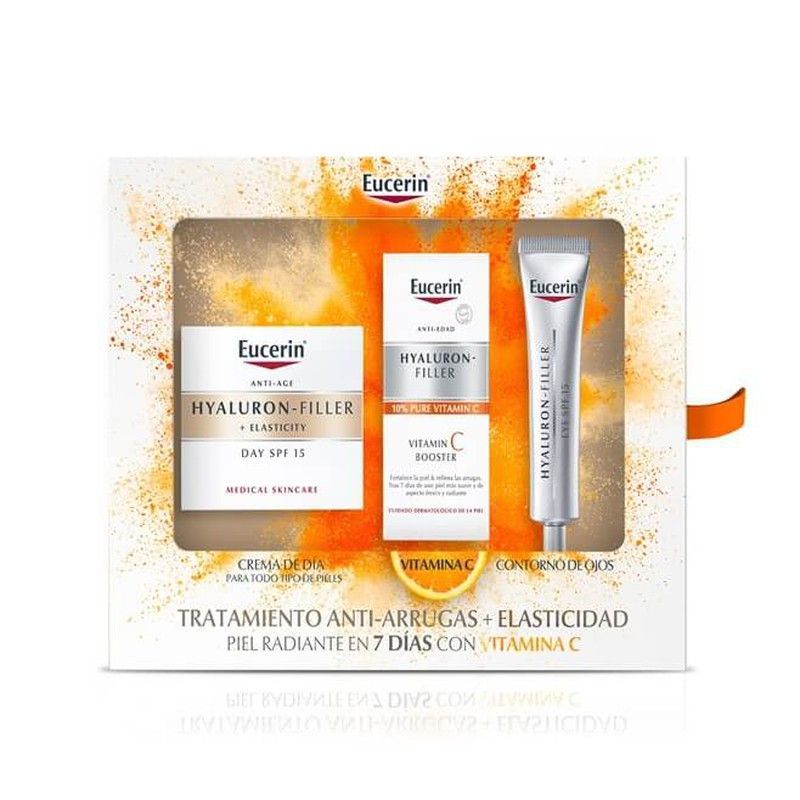 Eucerin Cofre Hyaluron Filler Piel Seca 50ml + Contorno de ojos Spf15 15ml