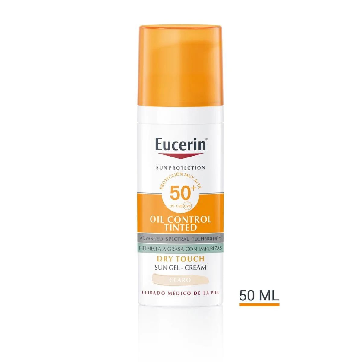 Eucerin Oil Control Tinted Gel Crema Claro SPF 50