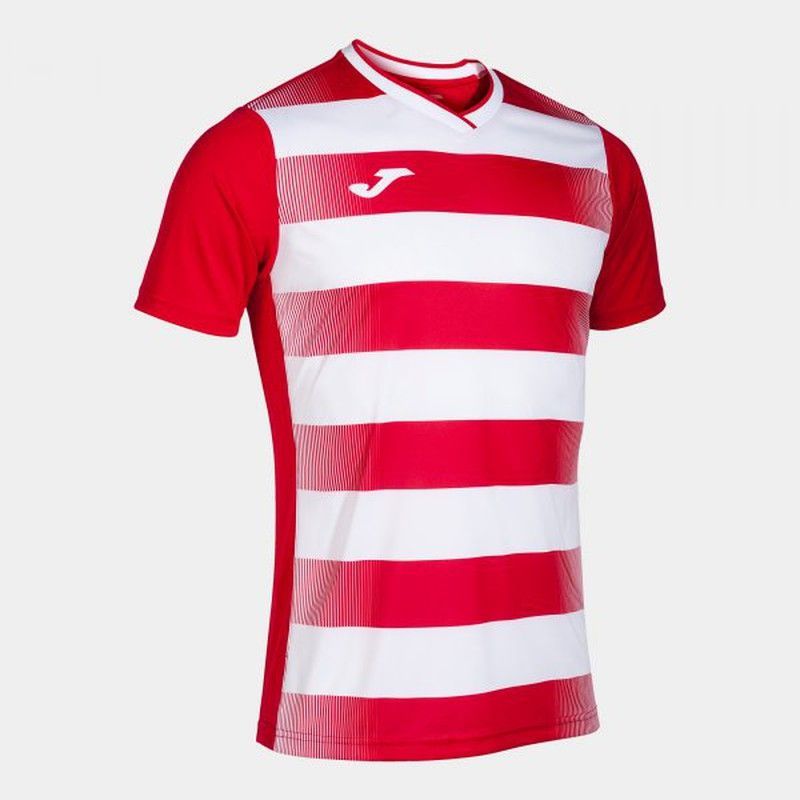 Europa V Short Sleeve T-Shirt Red White