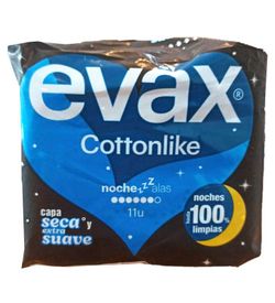 Evax Cottonlike Alas Noche 11 unidades
