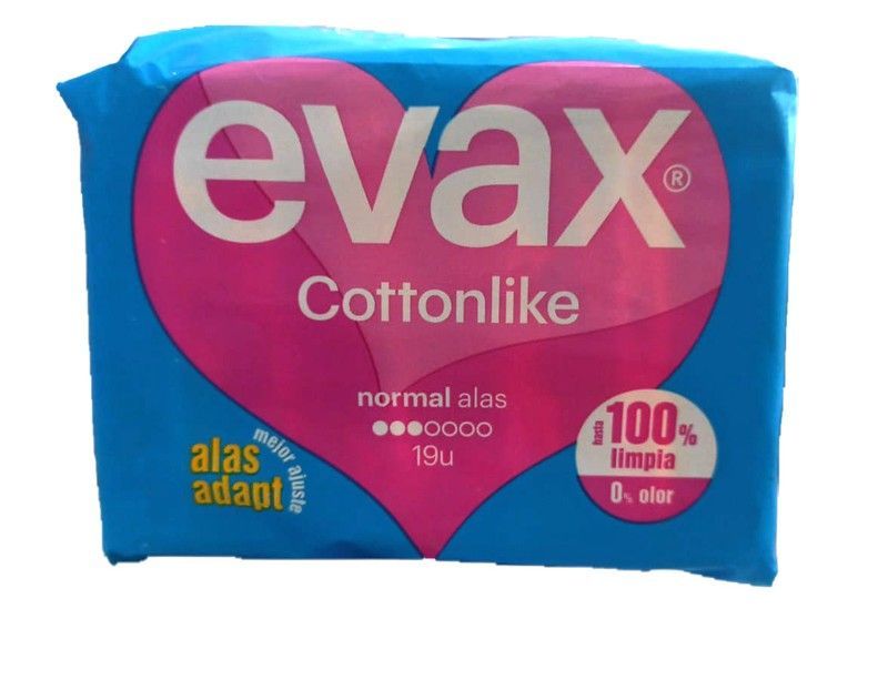 Evax Cottonlike Alas Normal 19 unidades