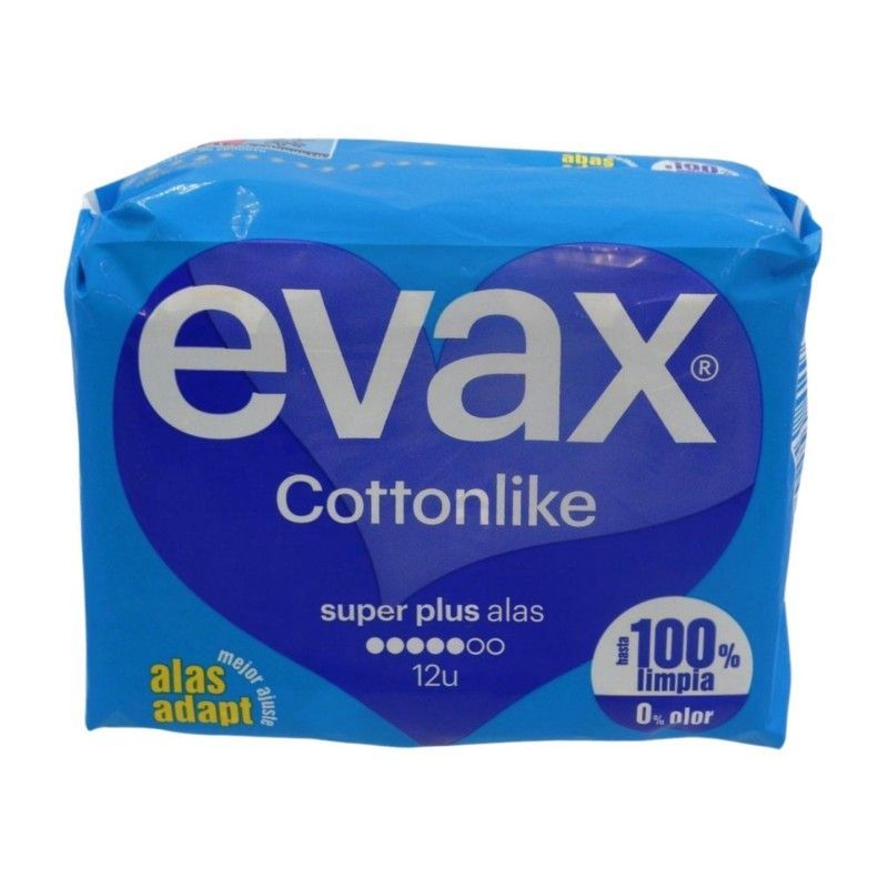 Evax Cottonlike Alas Super Plus 12 unidades